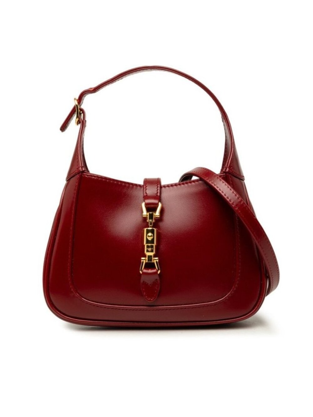 Gucci Jackie 1961 Mini 2-Way Shoulder Bag Red Leather